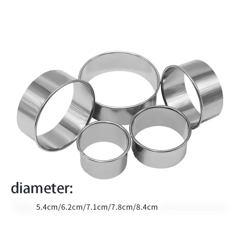 5 Pièces cercle (tartelette etc...)